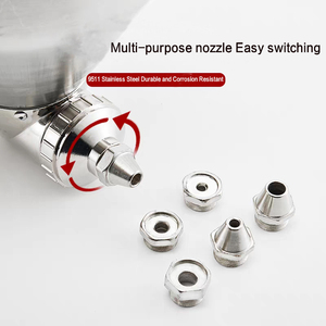 <span class=keywords><strong>Pistolet</strong></span> à <span class=keywords><strong>mortier</strong></span> à alimentation par gravité à large orifice de 3,5 L, 9511A, en alliage d'aluminium, haute performance, usage industriel, pour murs - Product Image 5