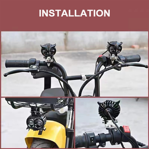 Sistema de Iluminación para Motocicleta, Mini Faro Antiniebla LED, Luces Auxiliares con Forma de Búho, 2 Lentes LED, Luz Delantera - Product Image 6