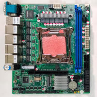 BKHD personnalisé bricolage C612 10 baies NAS ITX E5-2600 v3/v4 Haswell-EP Broadwell-EP C612 6Lan carte mère pour routeur souple serveur E5 X99