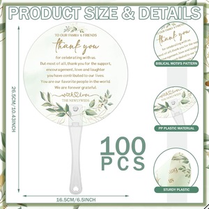 Éventails de mariage pliants - Product Image 2