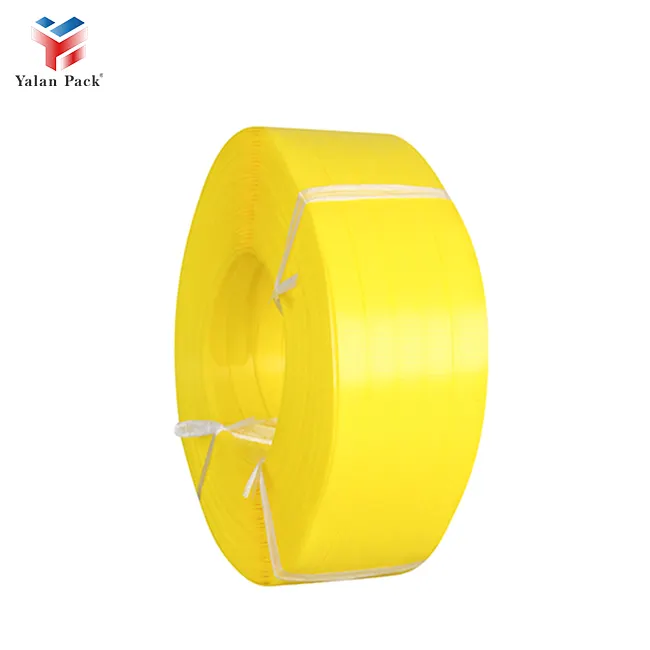 Offerta speciale 19 mm * 0.6mm * 700 m cinturino in pp per imballaggio in cartone giallo