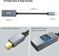 Adaptateur BENFEI Mini vers HD MI 4K 60Hz, adaptateur Thunderbolt 2 vers HD MI, connecteurs plaqués or, boîtier en aluminium
