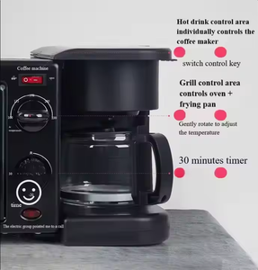 2026 High Effciency Electric Bear Beach Mini Multi Function Bread Sandwich Grill Breakfast Maker Machine 3 in 1 Breakfast Makers - Product Image 3