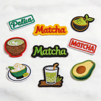 Patchs de vêtements en gros, personnalisés, de haute qualité, en sergé brodé, avec fond de sublimation et LOGO brodé