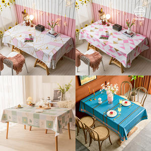 Nappe Xuanyuan en PVC Imprimé, Rectangulaire, Imperméable, pour Hôtels, Motif Animaux Mignons, Housse de Table Haut de Gamme - Product Image 1