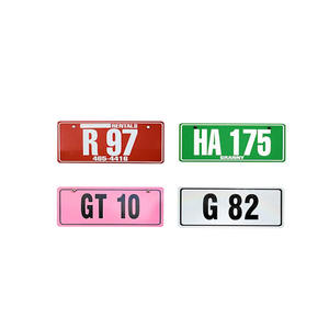 Placas de matrícula de Saint <span class=keywords><strong>Kitt</strong></span> y Nevis Placas de matrícula de aluminio de coche sublimación en blanco en relieve personalizadas - Product Image 1