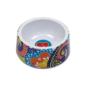 Custom food grade water bowl for dog non slip melamine puppy feeder bowl for food or water