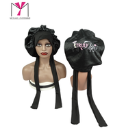 Gorro satinado Truly Lips con lazo elástico, logotipo impreso, gorro de moda para mujer, uso doméstico, cuatro estaciones, 56-58 cm