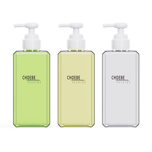 Choebe Choebe - Botellas Transparentes de 10 oz (300 ml) con Bomba Dosificadora para Lociones, Champú, Acondicionador, Espuma, Aceites Esenciales para el Cuidado de la Piel - Product Image 1
