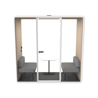 Cabine Acoustique Moderne pour Bureau en Pod, Idéale pour les Appels des Voyageurs d'Affaires et l'Utilisation en Bureaux d'Entreprises