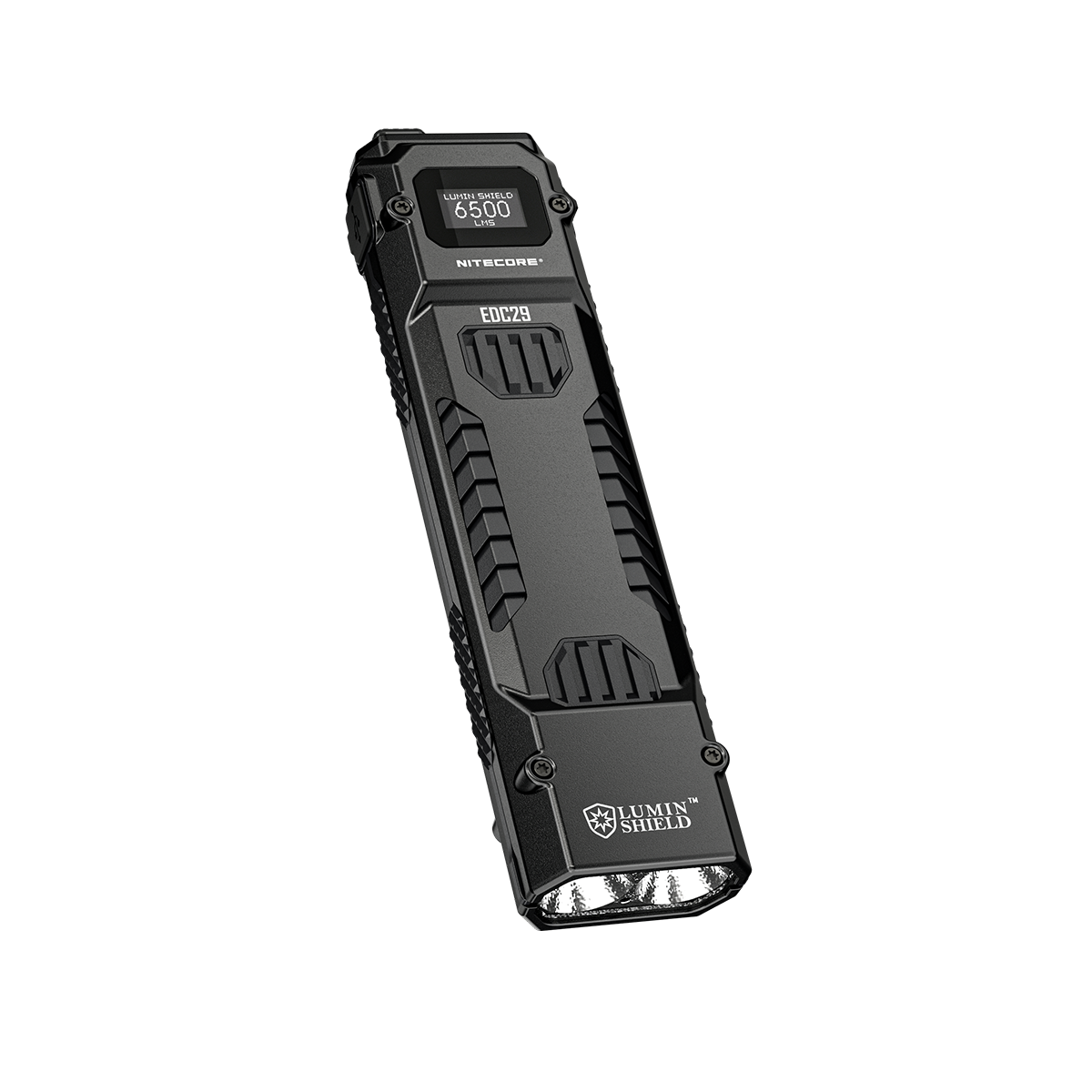 Nexarion EDC Flat Flashlight, Magnetic Base & Clip, Rechargeable Portable Flash Light, High Lumens With White LED, UV And Green Beam For Working, Emergency, Camping, Everyday Carry (Orange