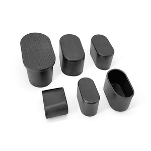 Protector de Patas de Silla Ovalado de Goma Negra, Duradero, para Muebles, 15x30, 16x34, 20x40, 25x50, 30x60 - Product Image 1
