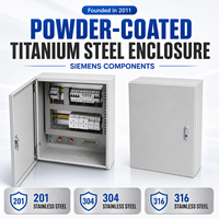 Boîtier de distribution basse tension autoportant en acier titane thermolaqué sur mesure OEM avec prises pour équipement industriel
