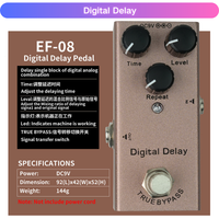 Pédale d'effet de guitare électrique Dream Fuzz Digital Delay Crunch Distortion Tremolo Factory Mini True Bypass Type Unique Accessoire