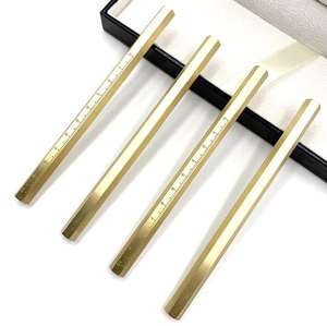 Bolígrafo de Metal de Latón con Punta de 0.5 mm y Regla Divisora con Grabado Láser - Product Image 2