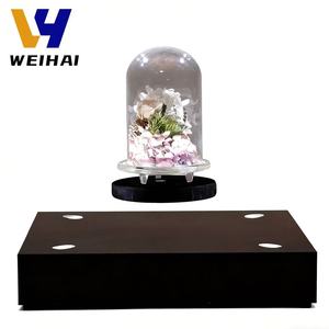 Magnetic levitation hiển thị đứng với đèn <span class=keywords><strong>LED</strong></span>, <span class=keywords><strong>360</strong></span> ° xoay Showcase cho đồ trang sức nước hoa Khuyến Mãi, bán lẻ cửa sổ hiển thị - Product Image 2