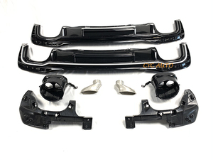 Difusor trasero RS4 con tubo de escape para Audi C8 A4 Style <span class=keywords><strong>allroad</strong></span> material ABS Difusor trasero 2020 <span class=keywords><strong>2021</strong></span> - Product Image 2