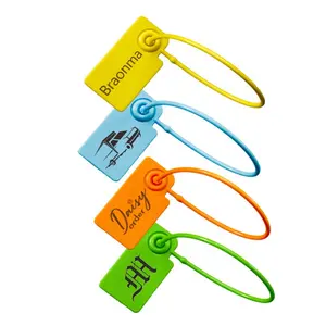 Kleding Merk Label Hangtag Aangepaste Logo Plastic Hang Tags Wegwerp Zegel Tag Voor Kleding Kleding Tas