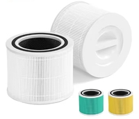 Nouveau filtre à charbon actif haute efficacité LEVOIT Core 300-P H13, efficacité HEPA de 99,97 %, utilisation domestique, formaldéhyde, PM2,5, 6 mois