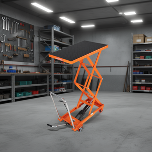 Mesa Elevadora Manual de Doble Cuchilla, Capacidad de 300 Kg, Altura de 50 Pulgadas, Maquinaria Hidráulica para Manejo de Materiales, Talleres de Reparación - Product Image 2