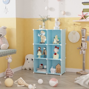 6 Cube Lưu Trữ Nhựa Tủ Quần Áo Tủ Tổ Chức DIY Stackable Tủ Sách Modular Kệ Đơn Vị Lý Tưởng Cho Nhà - Product Image 6