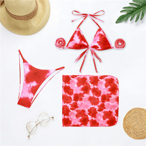 Costumi da bagno Sexy <span class=keywords><strong>Micro</strong></span> tre pezzi <span class=keywords><strong>Bikini</strong></span> cravatta tinta e costume da bagno - Product Image 6