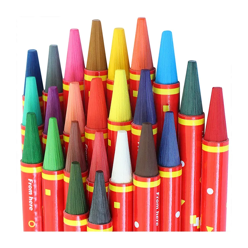 Lápiz pequeño de 24 colores, juego de aprendizaje de dibujo, Flowermonaco, lápices de colores de lujo, gran oferta