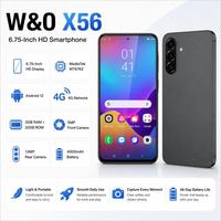 Prix d'usine W&O X56, 3 Go + 32 Go, téléphone Android 12 4G de 6,75 pouces
