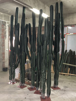 Plante décorative en PU, Cactus réaliste, écologique, panneau mural haute simulation, décoration extérieure, cadeau d'Halloween, de remise de diplôme, fleurs longues