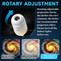 Mini projecteur USB Galaxie, lampe d'ambiance ciel étoilé pour la décoration de chambre et aide au sommeil pour bébé, design moderne et minimaliste