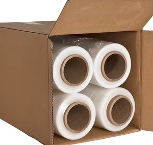 Factory Wholesale Jumbo Roll LLDPE Transparent PE Stretch Film Soft <b>Plastic</b> Wrap with Logo <b>Printing</b> for Packaging - Product Image 6