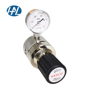 Regulador de Presión de Gas de Diafragma de Una Etapa de Acero Inoxidable 316/316L/304, Reductor Neumático de Gran Flujo - Product Image 1