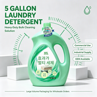 Détergent à lessive en gros de 5 gallons, fabrication OEM, étiquette et formule personnalisées, détergent à lessive liquide écologique pour usage commercial