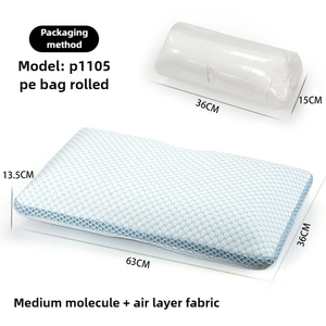 หมอนเมมโมรี่โฟมเว้ากันไรฝุ่นหมอนเมมโมรี่โฟมรูปทรงโค้งตามหลักสรีรศาสตร์หมอนป้องกันรอยยับ - Product Image 6