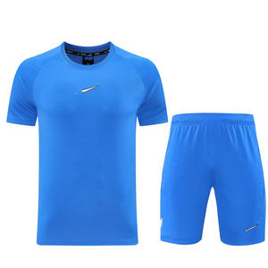 Maßgeschneiderte Herren-Sportbekleidung Sets <span class=keywords><strong>2</strong></span>-Teiliges Outfit Strandshorts Jogger Schnelltrocknende T-Shirts Trainingsanzug Sommer 100% Automatisierter Zuschnitt - Product Image 3