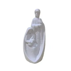 FREE SAMPLE White Porcelain Holy Family Miniature Christmas Nativity Set Home Decor Christmas decoration