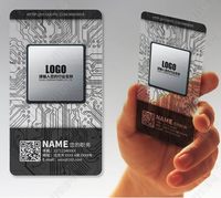 Cartes de visite professionnelles transparentes en PVC de haute qualité, personnalisées, imperméables, avec impression numérique laminée et logo pour usage professionnel