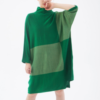 Robe de maternité OEM pull d'automne pour femmes enceintes grande taille respirant manches longues pull à col roulé robe tricotée pour femmes