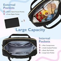 Tas Tote desainer anak-anak, tas tote 2 anak-anak, tas popok bayi, tas desainer, tas Tote quilt, dapat diperbesar