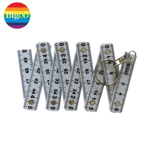Righello Pieghevole in Plastica a 10 Sezioni, Spessore 3mm, <span class=keywords><strong>Scala</strong></span> in Pollici e <span class=keywords><strong>Centimetri</strong></span>, Lunghezza 0,5m/1m/2m, Logo Personalizzato per Uso Promozionale - Product Image 4
