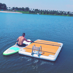 Tierra de ocio 422, pontón flotante de 4 <span class=keywords><strong>metros</strong></span>, tapete de agua con <span class=keywords><strong>escalera</strong></span> - Product Image 1