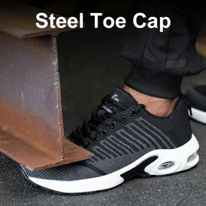 Nuove <span class=keywords><strong>Scarpe</strong></span> Antinfortunistiche Unisex <span class=keywords><strong>con</strong></span> Punta in Acciaio e Suola Ammortizzante per Sport e Costruzioni, per Uomo e Donna - Product Image 2