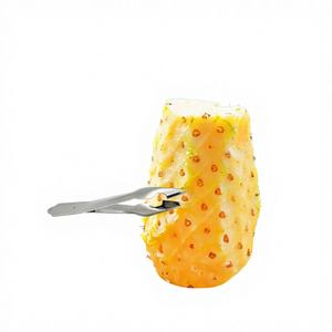 Removedor de Ojos de Piña de Acero Inoxidable Plateado, Herramienta Ecológica de 13.3 cm para Eliminar los Ojos de Piña - Product Image 1