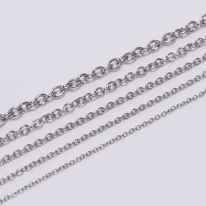 St. Kunkka Stainless Steel O-<b>Chain</b> 1.2 1.6 2.5 3.0mm Round <b>Cross</b> <b>Chain</b> Jewelry Finding Necklace <b>Chain</b> DIY Accessory - Product Image 2