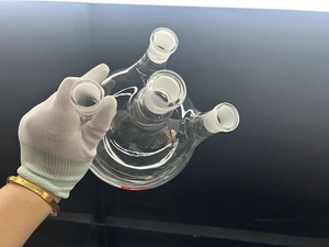 Bình Thạch Anh Trong Suốt Đánh Bóng Chất Lượng Cao Để Thử Nghiệm Bình Thạch Anh Phòng Thí Nghiệm Chất Lượng Cao Bình Đáy Tròn - Product Image 6