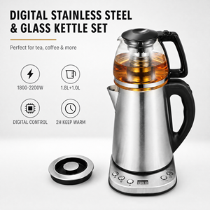 1.8 digitale popolare L vetro russo bollitore elettrico per l'acqua Samovar tè macchina per il caffè turco <span class=keywords><strong>teiera</strong></span> PY1808-WD <span class=keywords><strong>con</strong></span> <span class=keywords><strong>infusore</strong></span> - Product Image 4