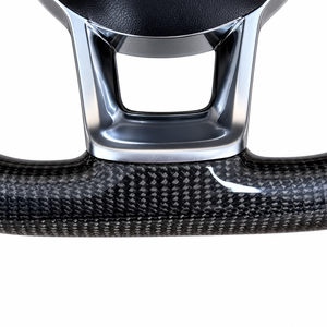 พวงมาลัยคาร์บอนไฟเบอร์สำหรับรถยนต์ Volkswagen Passat B6 B7 B8 CC <span class=keywords><strong>Golf</strong></span> MK5 MK6 MK7 GTI R Polo พวงมาลัยแบบกำหนดเอง - Product Image 6