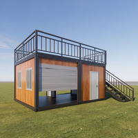 Fabrication de maisons préfabriquées en conteneurs à double étage sur mesure avec douche et salle de bain pour une utilisation en extérieur, design moderne