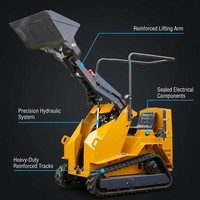 Chargeuse compacte sur chenilles YGZG avec excellente maniabilité, capacité de 500 kg et accès facile