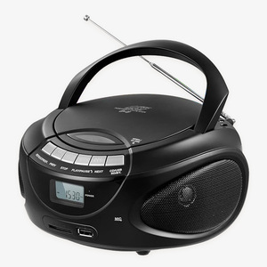 Mini lecteur <span class=keywords><strong>CD</strong></span> portable haute fidélité AM/FM à chargement par le haut avec haut-parleur intégré, <span class=keywords><strong>radio</strong></span> FM MP3, boombox en plastique - Product Image 6